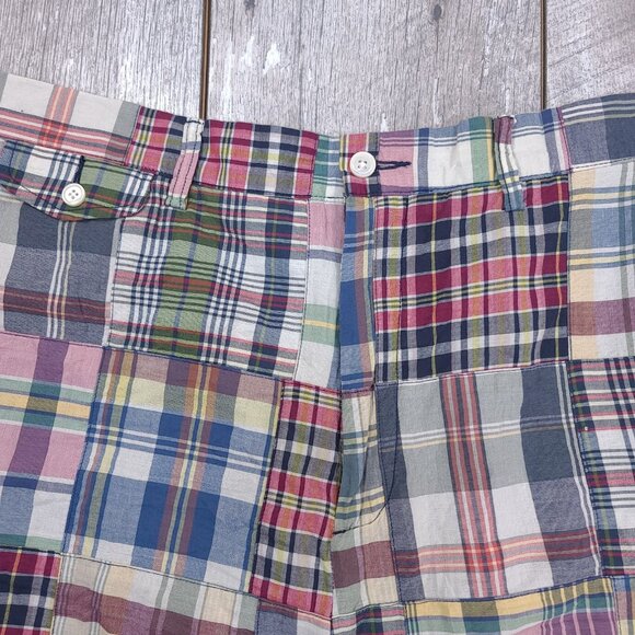 Polo Ralph Lauren Shorts Mens 42 Indian Madras Patchwork Classic Fit Bermuda - Picture 4 of 7